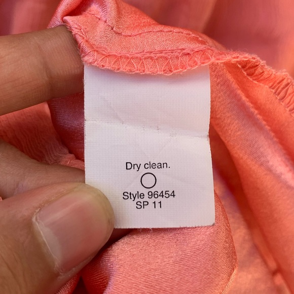 J. Crew vintage silk coral side zip fully lined flowy mid length dress - Picture 6 of 16